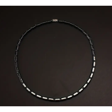 Naszyjnik Męski z Hematytem 6 mm